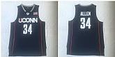 UConn Huskies 34 Ray Allen Navy College Basketball Jersey,baseball caps,new era cap wholesale,wholesale hats